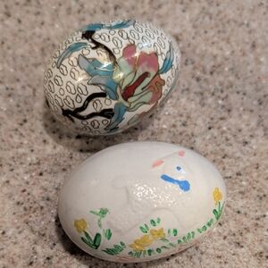 Hand-Painted Ceramic Decorative Easter Eggs